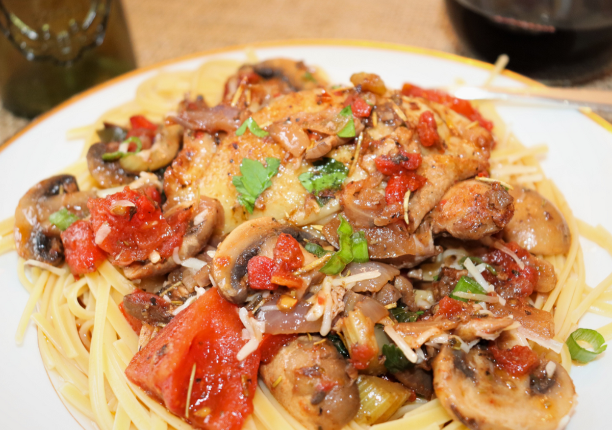 Chicken Cacciatore with Oyster Mushrooms – Fat Moon Mushrooms